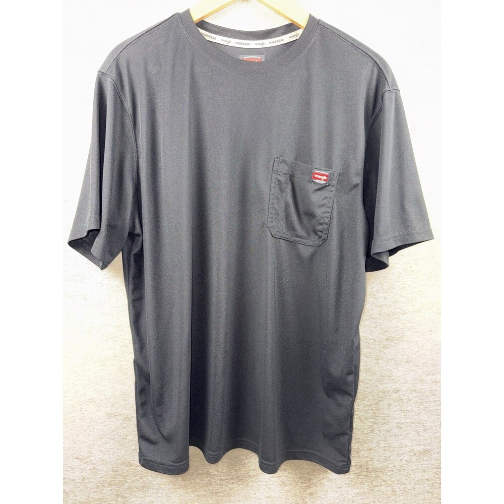 Wrangler Mens Black Workwear Short Sleeve Pocket T Shirt Size X-Large